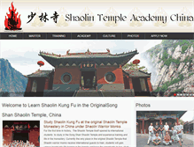 Tablet Screenshot of learnkungfuinchina.com